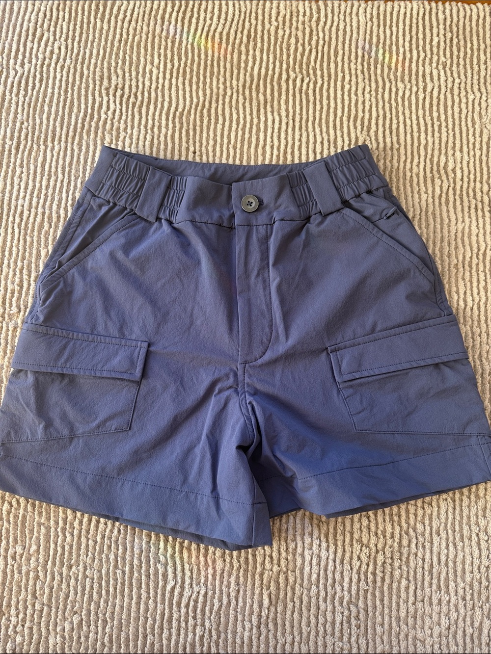 Alder Women’s Take A Hike Shorts 3.0 Blue Cargo Stretch Sz. XS Stretch 4" Inseam